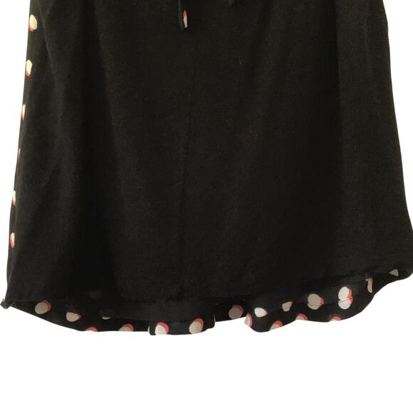 ELLE Flowy Polka Dot Sleeveless Blouse Shell Top Black White Pink Size Small - Picture 7 of 8